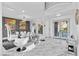 Bright dining room featuring white chairs and marble floors at 1610 Hardrock St, Las Vegas, NV 89156