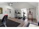 Spacious home gym with various exercise equipment at 1610 Hardrock St, Las Vegas, NV 89156