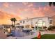 Luxury pool and patio with fire features and city views at 1610 Hardrock St, Las Vegas, NV 89156