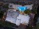 Night view of home, pool, and landscape at 1635 Liege Dr, Henderson, NV 89012