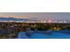 Incredible city skyline view at dusk showcasing the lights of the city at 1635 Liege Dr, Henderson, NV 89012