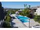 Luxury pool and spa with mountain views and ample lounge space at 1635 Liege Dr, Henderson, NV 89012