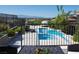 Luxury pool and spa with mountain views and ample lounge space at 1635 Liege Dr, Henderson, NV 89012