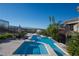 Modern pool and spa with mountain and city views at 1635 Liege Dr, Henderson, NV 89012