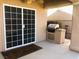 Relaxing patio with a built-in grill and screen door at 1736 Williamsport St, Henderson, NV 89052