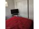 Bedroom with a TV, double bed, and large closet at 1920 Walnut Ave, Las Vegas, NV 89101