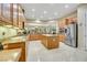 Spacious kitchen with an island and stainless steel appliances at 2080 Twin Falls Dr, Henderson, NV 89044