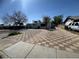 Wide view of the paver brick driveway leading up to the home at 2127 Crawford St, North Las Vegas, NV 89030