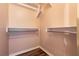 Walk-in closet with double hanging rods and shelving at 2200 S Fort Apache Rd # 2050, Las Vegas, NV 89117