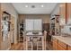 Charming kitchen nook with wood table and cabinetry at 2715 Coral Cliffs Ct, North Las Vegas, NV 89031