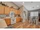 Kitchen with light wood cabinets and white appliances at 2715 Coral Cliffs Ct, North Las Vegas, NV 89031