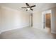 Bedroom with carpet flooring and en-suite bathroom access at 2768 Liberation Dr, Henderson, NV 89044