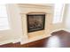 Elegant fireplace with a modern gas insert at 2768 Liberation Dr, Henderson, NV 89044