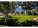 Community green space with lush grass and trees at 2768 Liberation Dr, Henderson, NV 89044