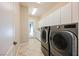 Laundry room with washer, dryer, and exterior access at 2768 Liberation Dr, Henderson, NV 89044