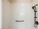 Shower stall with handheld shower head and grab bar at 2768 Liberation Dr, Henderson, NV 89044