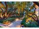 Landscaped garden path with lush greenery at 3074 Monte Rosa Ave, Las Vegas, NV 89120