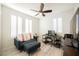 Home office featuring a comfortable sitting area and workspace at 3096 Beaux Art Ave, Henderson, NV 89044