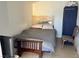 Small bedroom with a double bed and a closet at 3712 San Joaquin Ave, Las Vegas, NV 89102