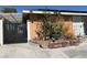 Landscaped front yard with a gated entrance at 3712 San Joaquin Ave, Las Vegas, NV 89102