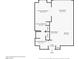 Detailed floor plan with dimensions for primary bedroom, bathrooms, living room, and kitchen at 3726 Las Vegas Blvd # 2702, Las Vegas, NV 89158