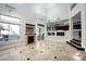 Two-story living room features a fireplace and tile floors at 3925 Larkcrest St, Las Vegas, NV 89129