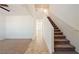 Interior view of stairway leading to second floor at 3981 E Teller Dr, Pahrump, NV 89061