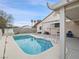 Backyard with a pool, pergola and patio with lots of space at 414 Maritocca Ave, North Las Vegas, NV 89031