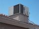 Rooftop view of air conditioning unit at 4522 Checker Way, North Las Vegas, NV 89031