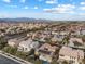 Wide aerial view of the home and neighborhood, highlighting the area's beauty at 7307 Iron Oak Ave, Las Vegas, NV 89113