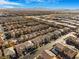 Aerial view of houses in a residential neighborhood at 8157 Amy Springs St, Las Vegas, NV 89113