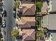 Aerial view of two houses with tile roofs at 8157 Amy Springs St, Las Vegas, NV 89113