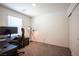 Bright bedroom with a workspace and large closet at 9131 Hitmaker St, Las Vegas, NV 89113