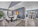 Spacious dining area with hardwood floors and large windows at 9131 Sangria Ln, Las Vegas, NV 89147