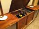 Vintage stereo console with record player and storage at 9975 Peace Way # 2089, Las Vegas, NV 89147