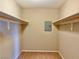 Spacious walk-in closet with double rods and shelving at 100 S Crestline Dr # 57, Las Vegas, NV 89107