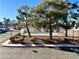 Community swimming pool with landscaping at 100 S Crestline Dr # 57, Las Vegas, NV 89107