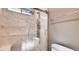 Large walk-in shower with multiple shower heads at 1036 Novara Ln, Las Vegas, NV 89144