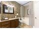 Elegant bathroom with tile shower and updated vanity at 10550 W Alexander Rd # 1156, Las Vegas, NV 89129