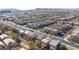 Aerial view showcasing the neighborhood and surrounding landscape at 1112 Via Monticano, Henderson, NV 89052