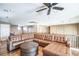 Spacious loft area with a large sectional sofa at 1137 Glistening Point Ave, Henderson, NV 89015