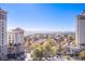 Stunning panoramic views of the city skyline and surrounding landscape at 205 E Harmon Ave # 1012, Las Vegas, NV 89169