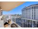 Spacious balcony offering stunning city views at 205 E Harmon Ave # 1012, Las Vegas, NV 89169