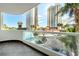 Balcony with stunning views of the resort and surrounding area at 2777 Paradise Rd # 303, Las Vegas, NV 89109