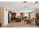 Open concept kitchen and dining area with island and table at 3028 Gannon Ridge Ave, North Las Vegas, NV 89081