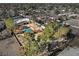 Aerial view of a home with a pool and expansive backyard at 3070 Mann St, Las Vegas, NV 89146