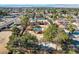 Aerial view of a large property with a pool and mountain views at 3070 Mann St, Las Vegas, NV 89146