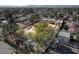 Aerial view of house, expansive yard, and distant mountains at 3070 Mann St, Las Vegas, NV 89146