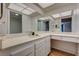 Bathroom with double sinks and updated vanity at 3642 Haverhill St, Las Vegas, NV 89121