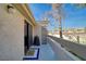 Private balcony with sliding glass doors and mountain views at 3791 Desert Marina Dr # 118, Laughlin, NV 89029